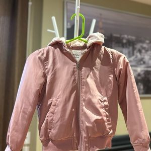 Kids ZARA girl shiny bomber jacket outerwear size 7 122cm